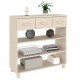 Sonata H Конзолна маса HAMAR меденокафява 90x35x90 см борово дърво масив