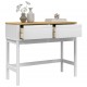 Sonata H Конзолна маса FLORO бяла 89,5x36,5x73 см бор масив