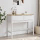 Sonata H Конзолна маса FLORO бяла 89,5x36,5x73 см бор масив