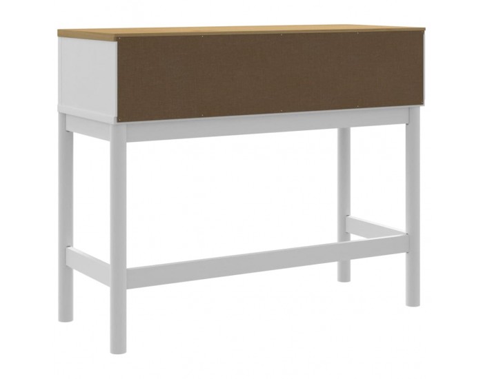 Sonata H Конзолна маса FLORO бяла 89,5x36,5x73 см бор масив