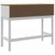 Sonata H Конзолна маса FLORO бяла 89,5x36,5x73 см бор масив