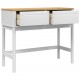Sonata H Конзолна маса FLORO бяла 89,5x36,5x73 см бор масив