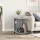 Sonata H Странична маса с колела бетонно сив 50x30x55 см инженерно дърво