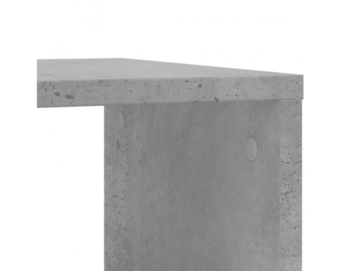 Sonata H Странична маса с колела бетонно сив 50x30x55 см инженерно дърво