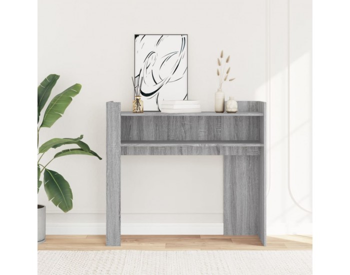 Sonata H Конзолна маса, сив сонома, 100x35x90 см, инженерно дърво
