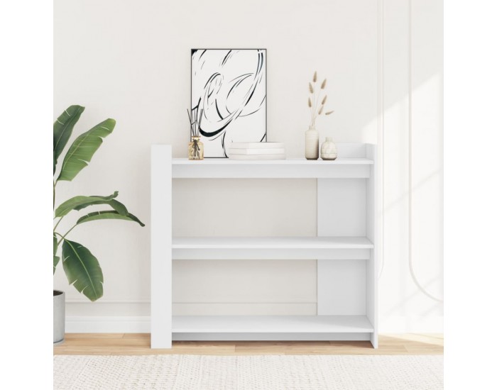 Sonata H Конзолна маса, бяла, 100x35x90 см, инженерно дърво