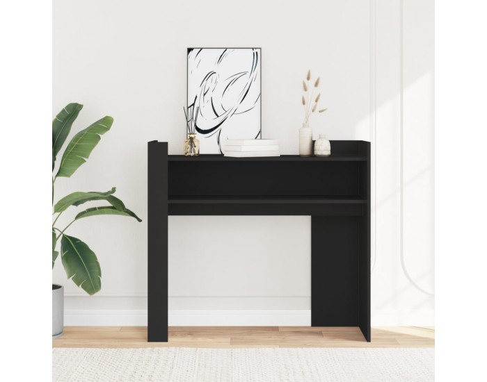 Sonata H Конзолна маса, черна, 100x35x90 см, инженерно дърво