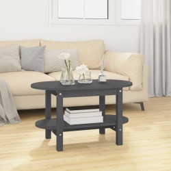 Sonata H Кафе маса, сива, 80x45x45 см, борово дърво масив - Măsuțe de living