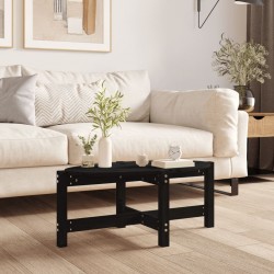Sonata H Кафе маса, черна, 87x48x35 см, борово дърво масив - Măsuțe de living