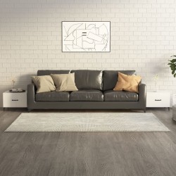 Sonata H Маса за кафе с метални крака 2 бр Бял гланц 50x50x40 см - Măsuțe de living