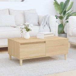 Sonata H Кафе маса, дъб сонома, 90x50x36,5 см, инженерно дърво - Mese