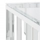 Sonata H Маса за кафе 80x80x40 cм неръждаема стомана и стъкло
