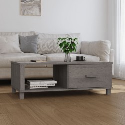 Sonata H Кафе маса HAMAR светлосива 100x55x35 см борово дърво масив - Mese