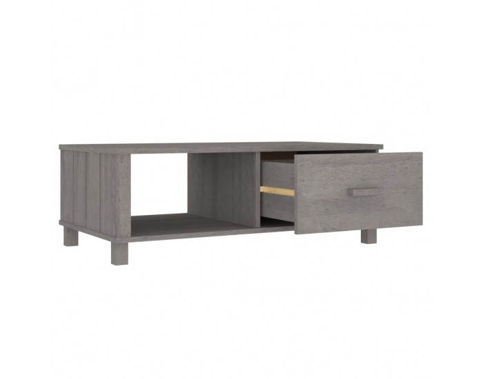 Sonata H Кафе маса HAMAR светлосива 100x55x35 см борово дърво масив