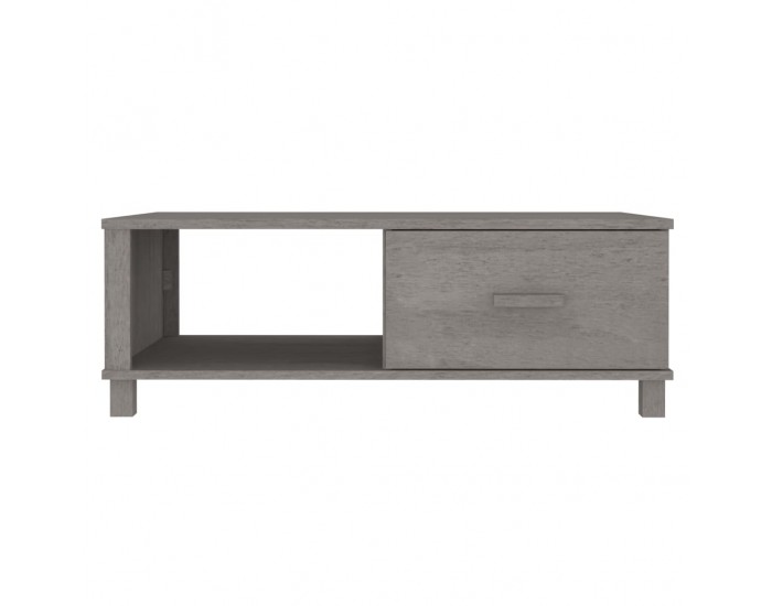 Sonata H Кафе маса HAMAR светлосива 100x55x35 см борово дърво масив