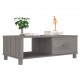 Sonata H Кафе маса HAMAR светлосива 100x55x35 см борово дърво масив