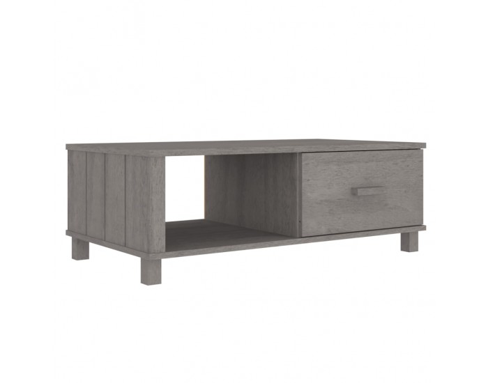 Sonata H Кафе маса HAMAR светлосива 100x55x35 см борово дърво масив