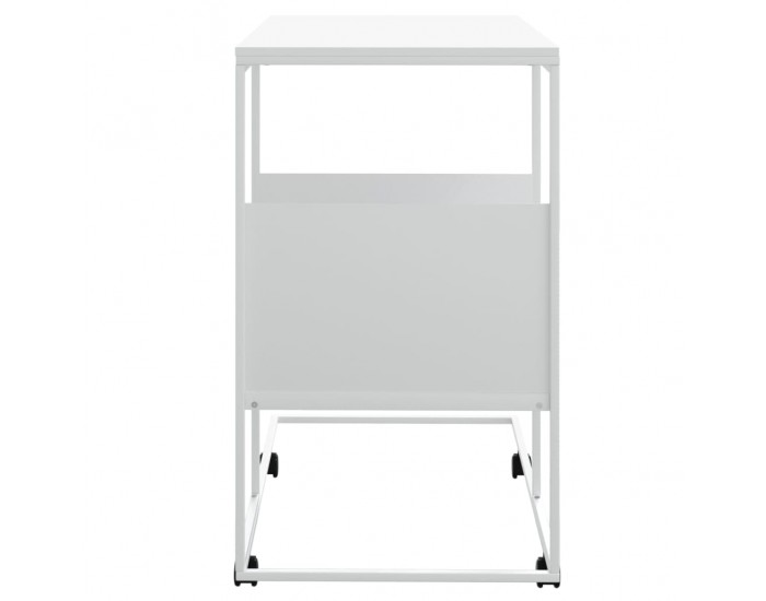 Sonata H Помощна маса с колелца бяла 55x36x63,5 см инженерно дърво