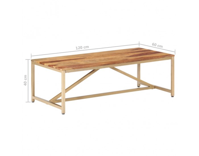 Sonata H Маса за кафе 120x60x40 см масивно дърво