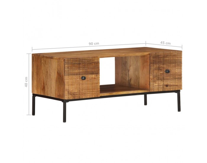 Sonata H Маса за кафе, 90x45x40 см, мангово дърво масив