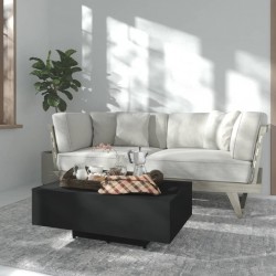 Sonata H Маса за кафе, черна, 85x55x31 см, инженерно дърво - Măsuțe de living