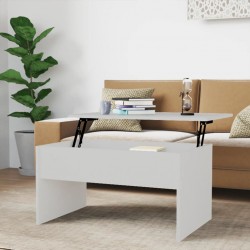 Sonata H Маса за кафе, бяла, 80x50,5x41,5 см, инженерно дърво - Măsuțe de living