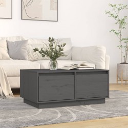 Sonata H Кафе маса, сива, 80x50x35 см, бор масив - Măsuțe de living