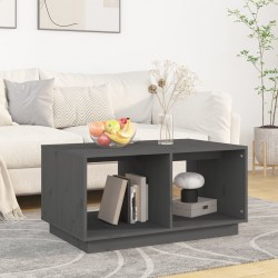 Sonata H Кафе маса, сива, 80x50x40 см, борово дърво масив - Măsuțe de living