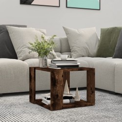 Sonata H Маса за кафе, опушен дъб, 40x40x30 см, инженерно дърво - Măsuțe de living
