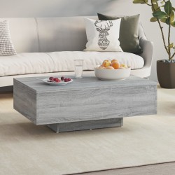 Sonata H Кафе маса, сив сонома, 85x55x31 см, инженерно дърво - Măsuțe de living