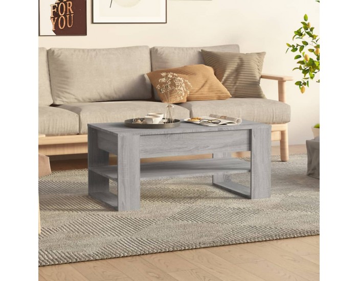 Sonata H Кафе маса, Сив сонома, 102x55x45 см, инженерно дърво