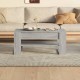 Sonata H Кафе маса, Сив сонома, 102x55x45 см, инженерно дърво