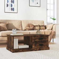 Sonata H Кафе маса, опушен дъб, 90x50x35 см, инженерно дърво - Măsuțe de living
