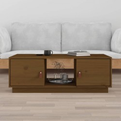 Sonata H Кафе маса, меденокафява, 100x50x35 см, борово дърво масив - Măsuțe de living