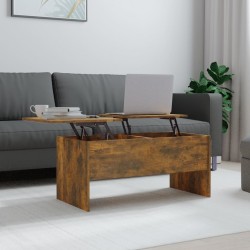 Sonata H Кафе маса, опушен дъб, 102x50,5x46,5 см, инженерно дърво - Măsuțe de living