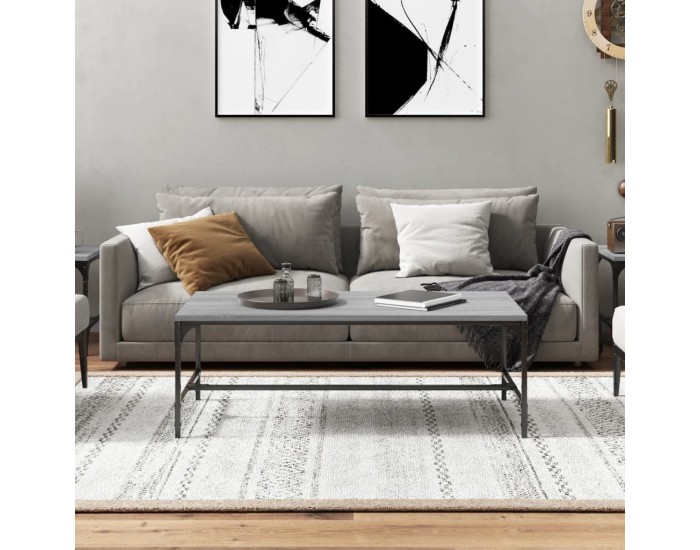 Sonata H Кафе маса, сив сонома, 80x50x35 см, инженерно дърво