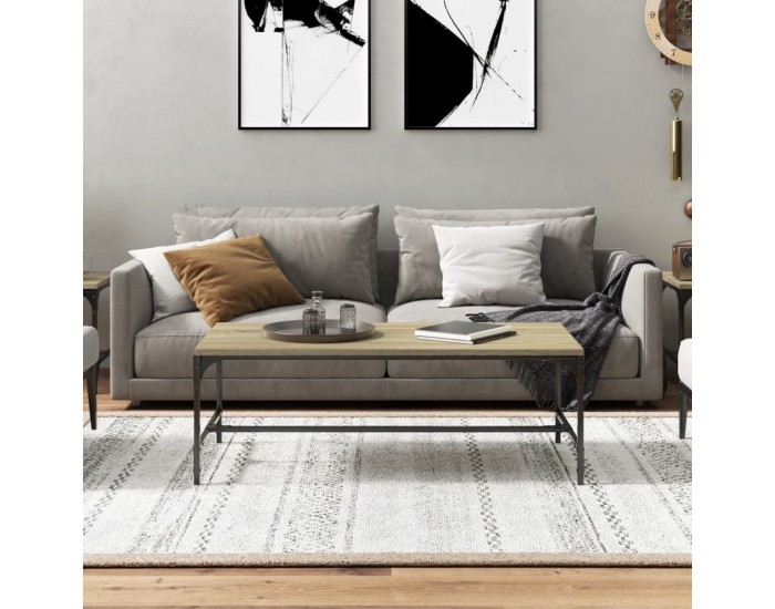Sonata H Кафе маса, дъб сонома, 100x50x35 см, инженерно дърво