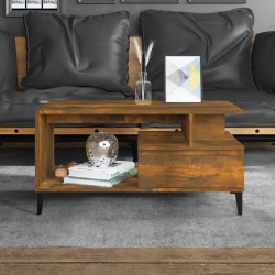 Sonata H Кафе маса, опушен дъб, 90x49x45 см, инженерно дърво - Măsuțe de living