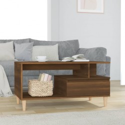 Sonata H Маса за кафе, кафяв дъб, 90x49x45 см, инженерно дърво - Măsuțe de living