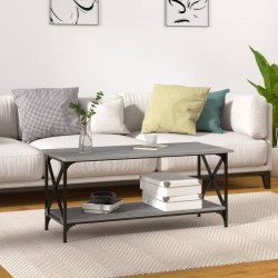 Sonata H Кафе маса, сив сонома, 100x45x45 см, инженерно дърво и желязо - Măsuțe de living