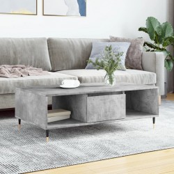 Sonata H Кафе маса, бетонно сива, 104x60x35 см, инженерно дърво - Mese
