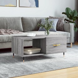 Sonata H Кафе маса, сив сонома, 90x50x40 см, инженерно дърво - Măsuțe de living