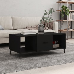 Sonata H Маса за кафе, черна, 102x50x40 см, инженерно дърво - Măsuțe de living