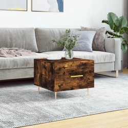 Sonata H Кафе маса, опушен дъб, 50x50x40 см, инженерно дърво - Măsuțe de living