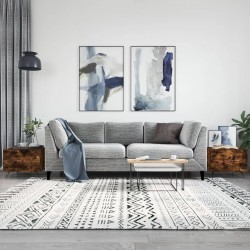 Sonata H Кафе маси, 2 бр, опушен дъб, 50x50x40 см, инженерно дърво - Măsuțe de living