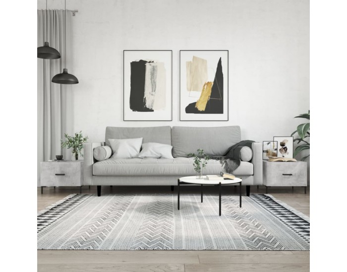 Sonata H Кафе маси, 2 бр, Бетонно сиво, 50x50x40 см, инженерно дърво