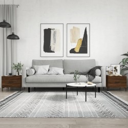 Sonata H Кафе маси, 2 бр, кафяв дъб, 50x50x40 см, инженерно дърво - Măsuțe de living