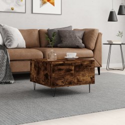 Sonata H Кафе маса, опушен дъб, 55x55x36,5 см, инженерно дърво - Măsuțe de living