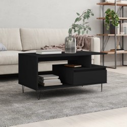 Sonata H Маса за кафе, черна, 90x49x45 см, инженерно дърво - Măsuțe de living