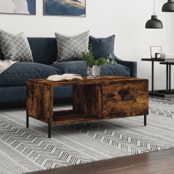 Sonata H Кафе маса, опушен дъб, 90x50x40 см, инженерно дърво - Măsuțe de living